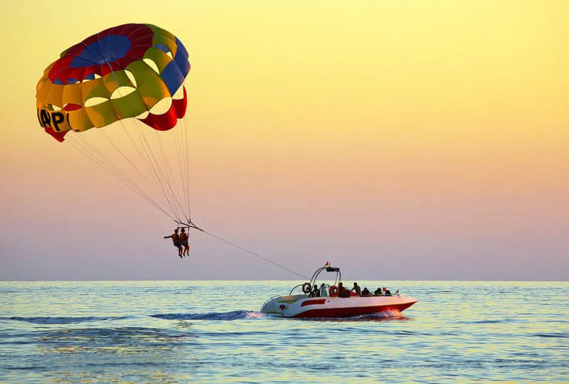 Parasailing.